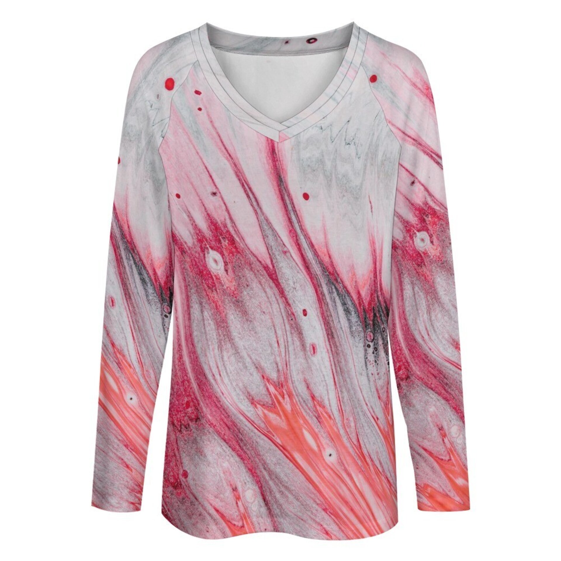 Camiseta Mujer "Marble Rojo" - 5