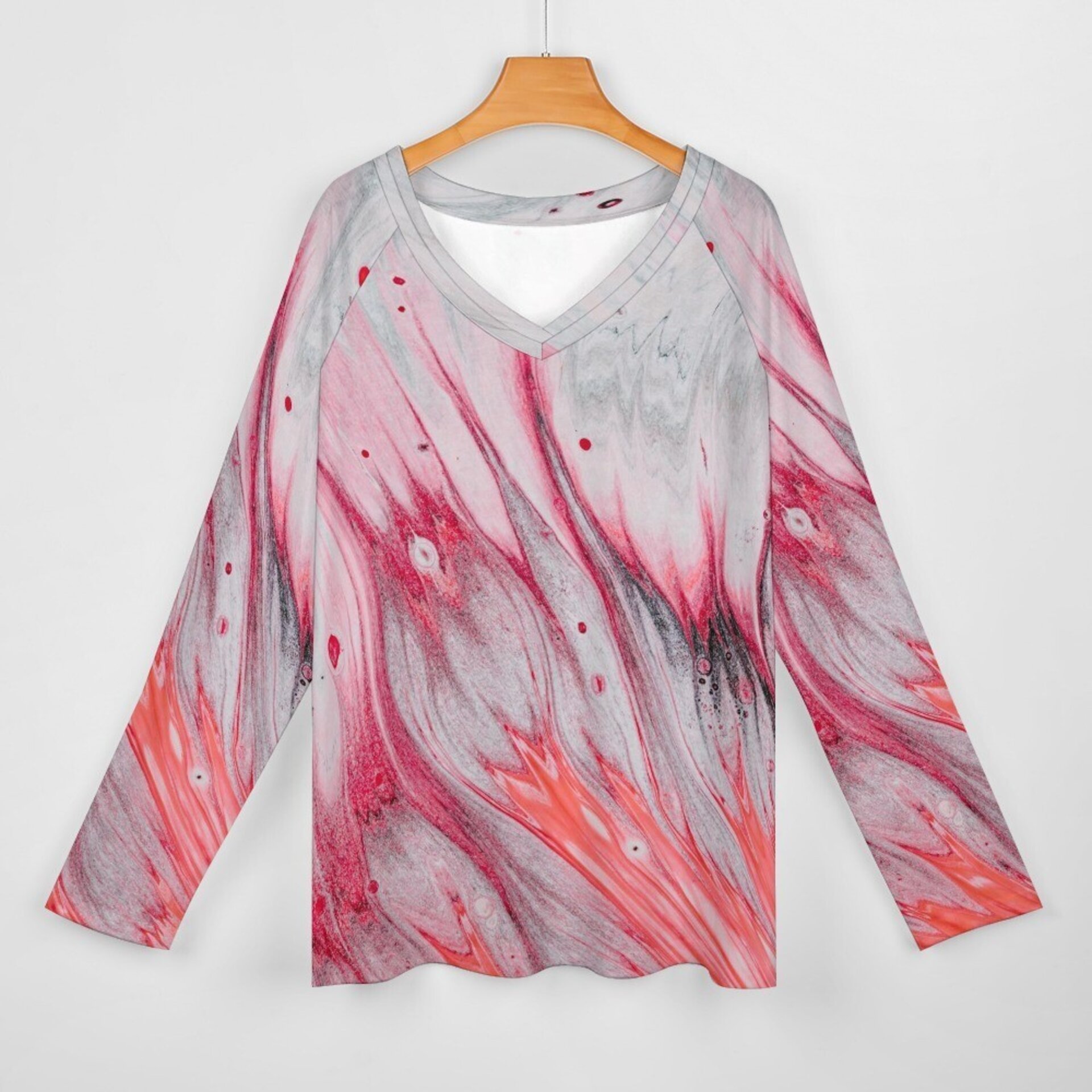 Camiseta Mujer "Marble Rojo" - 4