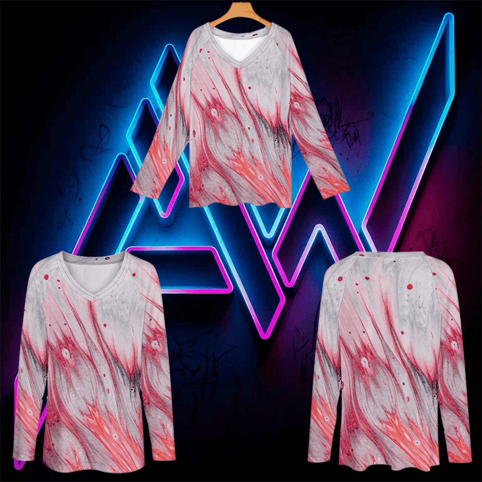 Camiseta Mujer "Marble Rojo" - 2