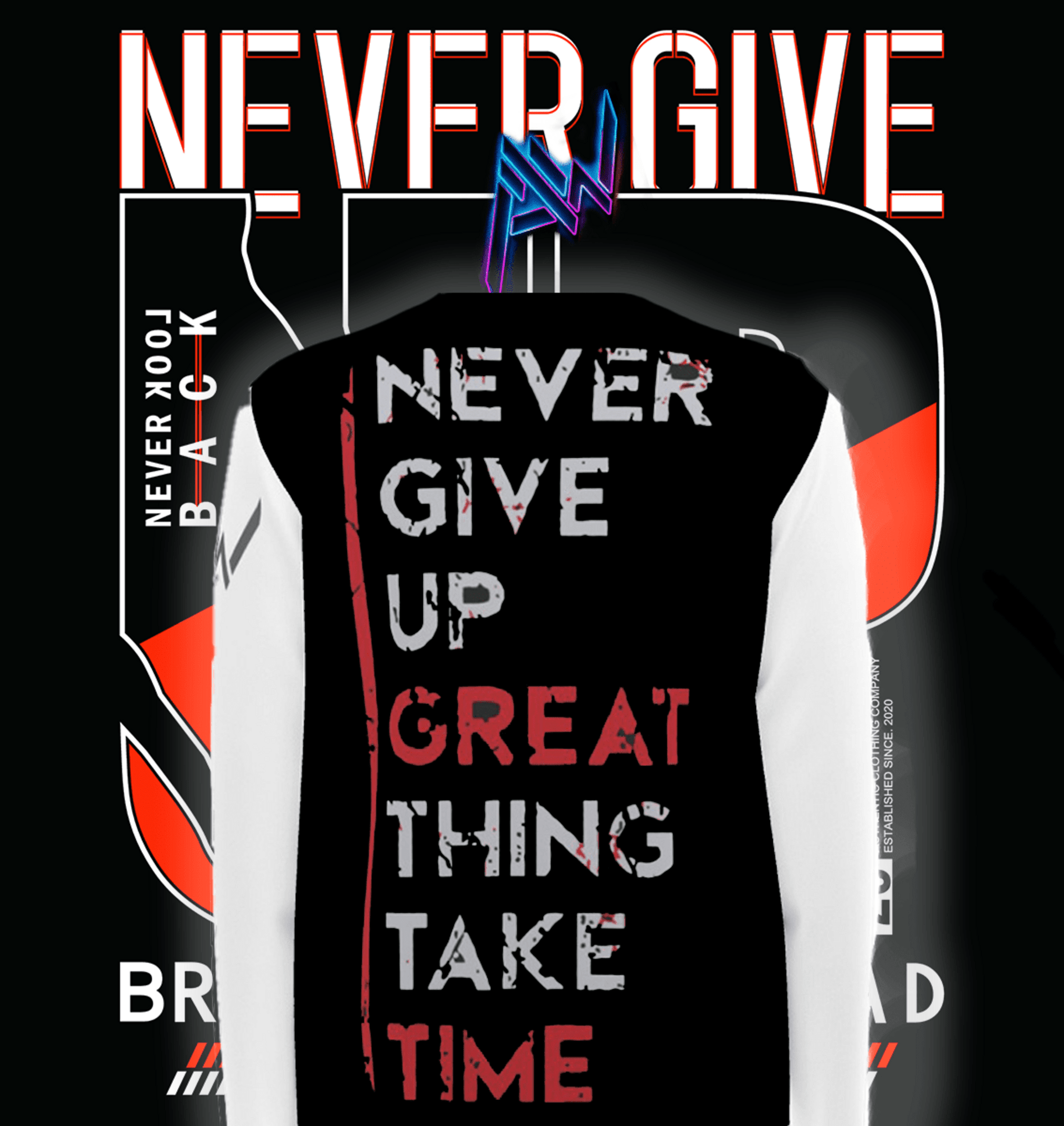Sudadera "Never Give Up" - 3