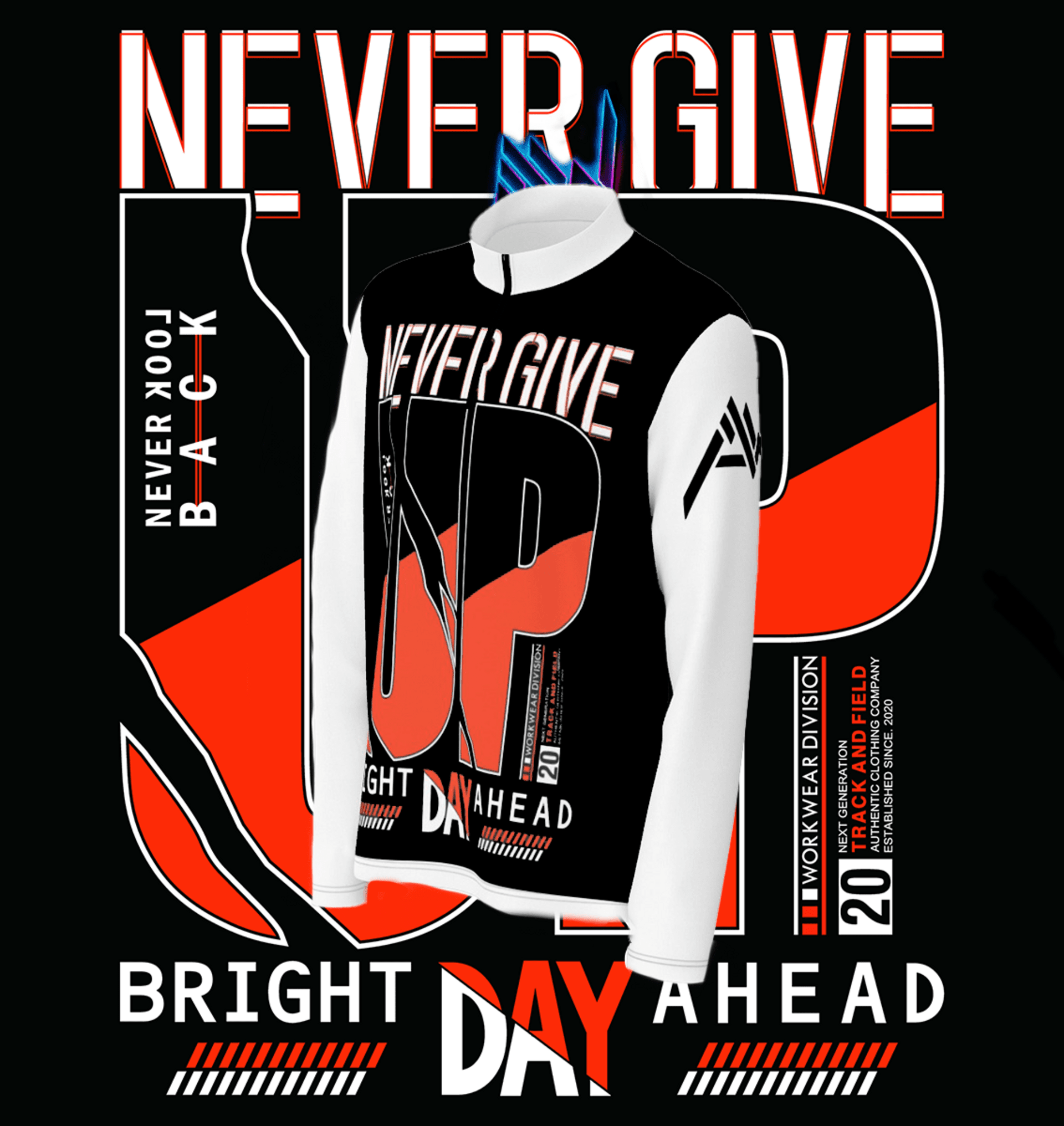 Sudadera "Never Give Up" - 4