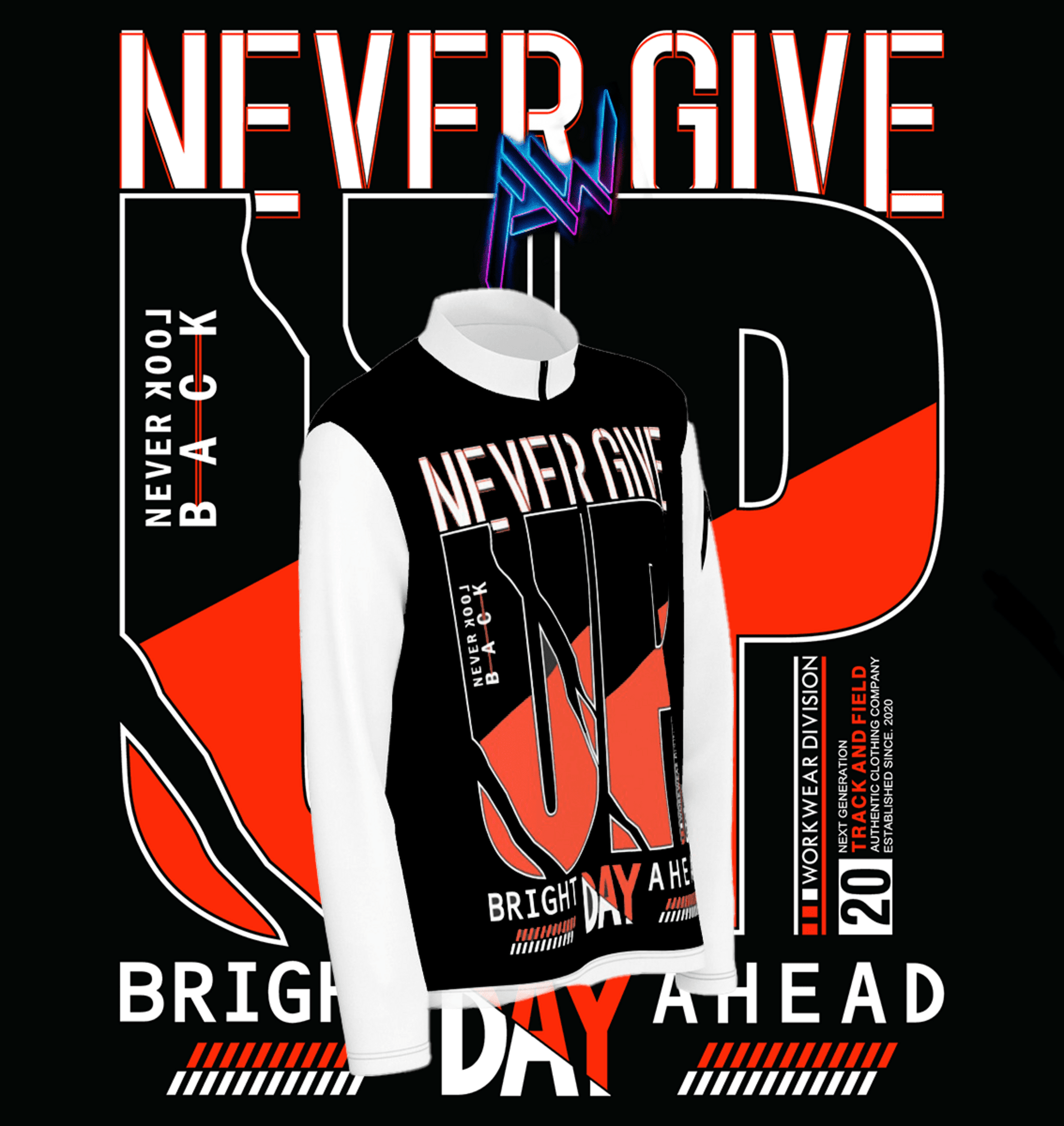 Sudadera "Never Give Up" - 2