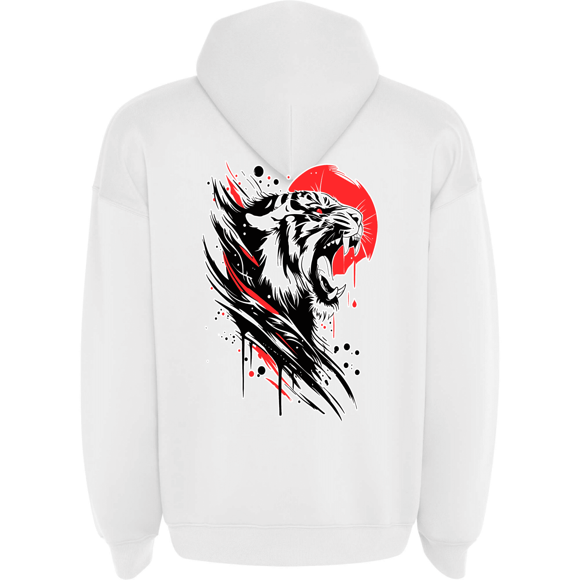 Sudadera Hoodie Oversize "Rising Tiger" | Estilo Japonés - Streetwear Unisex - 2