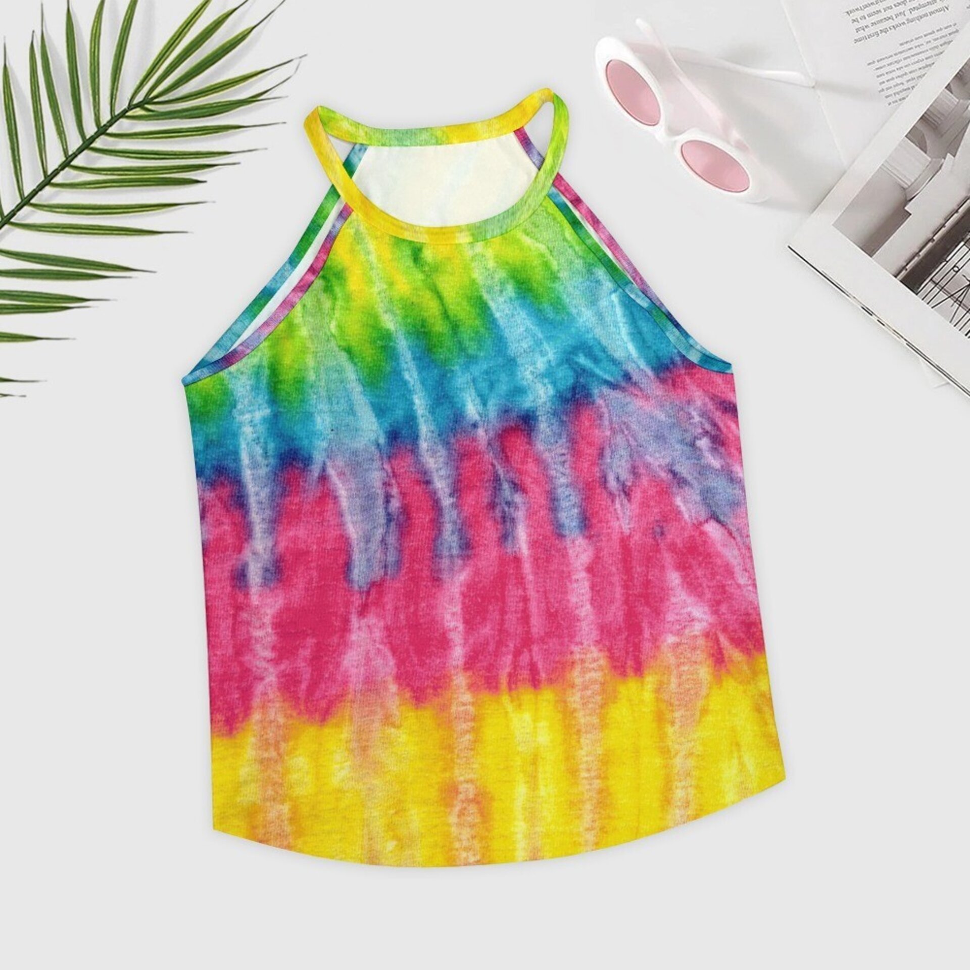Camiseta Mujer sin mangas Tie-dye - 4