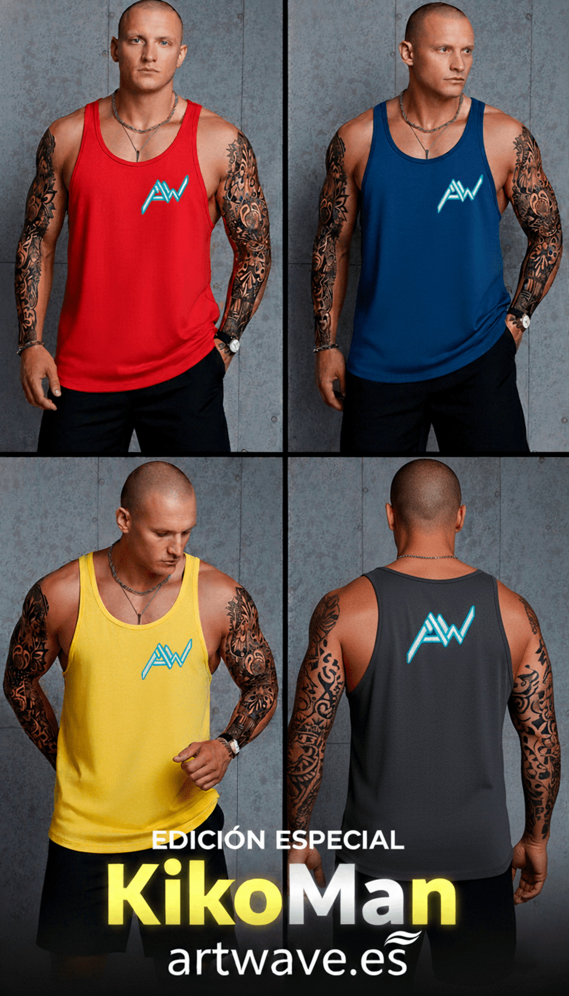 Tank Top "KikoMan" Edición Especial | Tirantes Urban Gym - 1