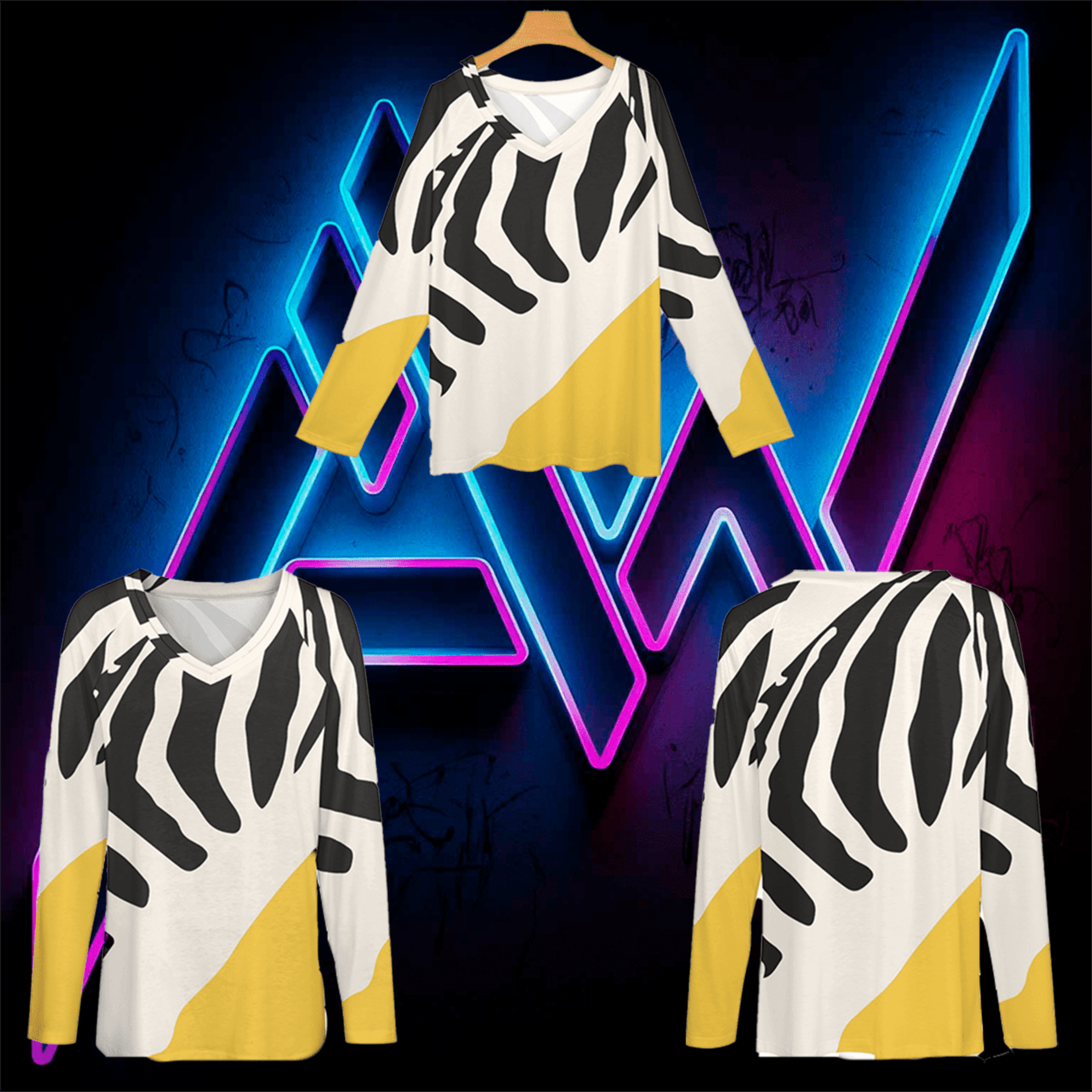 Camiseta Mujer "Zebra Moderna" - 2